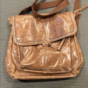 The Sak Brown Leather Crossbody/ Backpack Bag